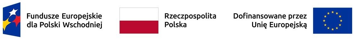 Fundusze Europejskie dla Polski Wschodniej - logo współfinansowania