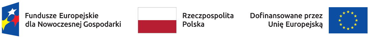 Fundusze Europejskie dla Nowoczesnej Gospodarki - logo współfinansowania